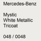 Preview: Mercedes-Benz, Mystic White Metallic Tricoat, 048 / 0048.